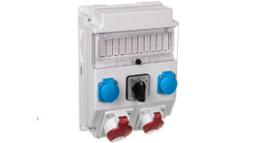 Rozdzielnica 1X32a 5P/ 1X16a 5P 2X250v Okienko Wyłącznik L-0-P Ip54 Ros...