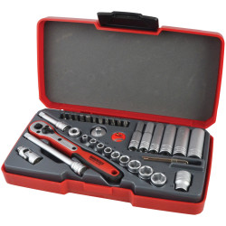 Teng T1436 Socket Set of 36 Metric 1/4in Drive