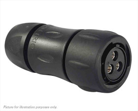 Złącze wielostykowe przemysłowe 3-pinowe Montaż na kablu Gniazdo Souriau Sunbank by Eaton