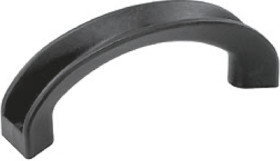 Handle, angled, PA, (L x W x H) 140 x 28 x 50 mm, black, 3212.1200