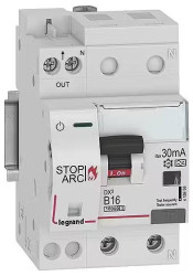 Legrand 415958 DX3 AFDD Brandschutzschalter mit FI/LS-Schalter B16A,1P+NR,10kA,30mA, Typ A, 3TE Przełącznik ochrony prze