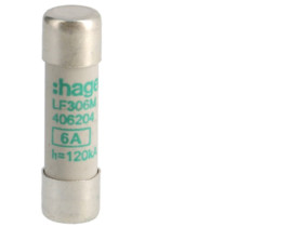 Wkładka bezpiecznikowa cylindryczna CH-10 10x38mm aM 6A 500VAC LF306M HAGER