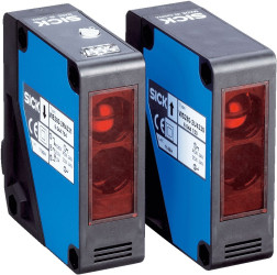 Czujniki fotoelektryczne w obudowie prostokątnej SICK Przełączanie świateł zakres 0 → 60 m. Światło czerwone, z