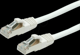 21991236 Patch cable Cat.6 S/FTP PIMF white 1m