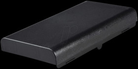 Plastic half-shell housing, 123 x 70 x 14,5 mm, black