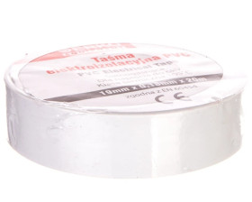 Taśma izolacyjna 19/20 biała TPVC_19-20-BIALA