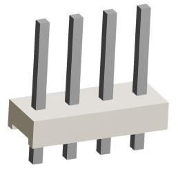 Złącze szpilkowe 4-pinowe MTA-156 raster: 3.96 mm Prosty 1-rzędowe TE Connectivity Otwór przelotowy 600 V Bez osłony