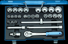 D 19 VMU-10 Socket set 1/2" 28 pcs UD 10-36 mm