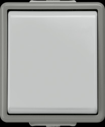 Surface mounted moist room universal switch changeover, gray, 250 V (AC), 10 A, IP44, 5TA4706