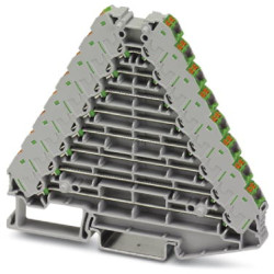 Shunting distributor, push-in connection, 0.14-2.5 mm², 2 pole, 8 A, 4 kV, gray, 3270232