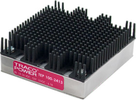 DC converter, 43-160 VDC, 100 W, 1 output, 5 VDC, 90 % efficiency, TEP 100-7211WIR