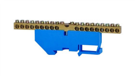 Listwa Ochronna 18-Modułowa 18X16mm2, 1X35mm2 Wysoka Podstawa - Niebieska