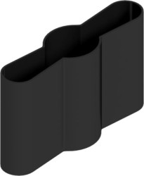 Small heatsink, (L x W x H) 25 x 7.9 x 15 mm, 40 K/W, blackened, 10037276