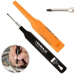 LYRA Marker do głębokich otworów - Czarny / L4480099