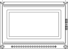 LCD-128H064B 128 x 64 Graphic LCD