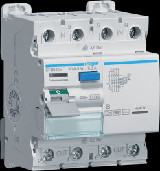 CFB640E RCD, 4-pin, 10 kA 40 A 300 mA, type B