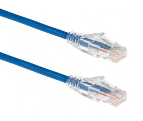Patchcord U/UTP kat.6a 1.5m, slim (niebieski)