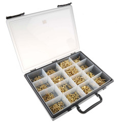 Wkręt do drewna Mosiądz No. 10, No. 4, No. 6, No. 8 typ Płaski, okrągły RS PRO