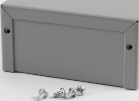 Aluminum enclosure, (L x W x H) 102 x 102 x 51 mm, gray (RAL 7046), IP32, 1411J