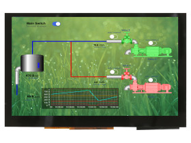 Kolorowy wyświetlacz LCD 5cal TFT 800 x 480pikseli LED Backlight HDMI I/F Tak Midas Pojemnościowy