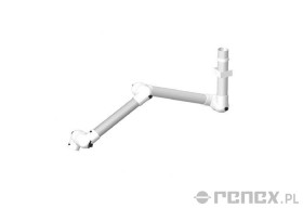 Ramię ALSIDENT 795mm do systemu ALUMINIUM 75 montowane do sufitu - białe połączenia