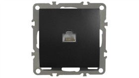 Quadra Gniazdo Komputerowe Internetowe Rj45 Lan Czarne
