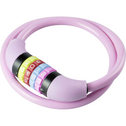 Burg W&#xE4;chter 210C65 GIRLS Kids-Bike Lock Rose 65cm 4-Digit Combination