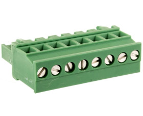 Wtyk śrubowy do płytek drukowanych 8P zielony MVSTBR 2,5/ 8-ST 1792074 /50szt./