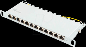 GC-N0126 Patchpanel 10", 12 Port, Cat. 6, 0,5 HE