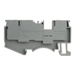 Złączka szynowa 2,5mm2 1P 3-przewodowa zacisk push-in szara UL DS2.5-TW-01P-11-00AH