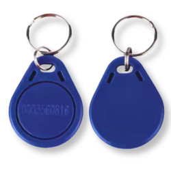 Niebieski brelok zbliżeniowy RFID 125kHz z numerem nieprogramowalny