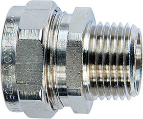 Łącznik do kanałów kablowych Flexicon gwint M20 20mm Złączka stała z gwintem zewnętrznym Mosiądz IP68