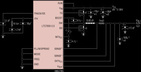 40V Low I, 3MHz Synchronous Step-Down Controller with Spread Spectrum