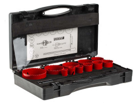 Wiertło Ø: 19 → 76mm Bimetal RS PRO Zestaw otwornic