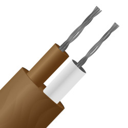 Kabel/przewód termopary T dł. 25m 1/0.315mm -75 → +260 °C. PFA 2-żyłowy Nieekranowany