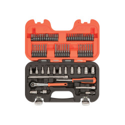 Bahco SL65 Slim Socket Set of 65 Metric 1/4in Drive