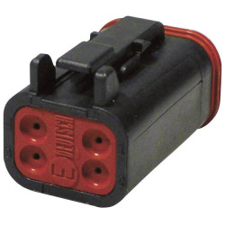 TE Connectivity DT 06-4 S-CE06 Connector: Housing, Contacts, Fuse Wedge