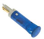 Signal light, 24 V (DC), blue, 1.6 cd, Mounting Ø 8 mm, LED number: 1, QS81XXB24