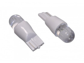 Żarówka LED W5W T10 10mm czerwona 12V