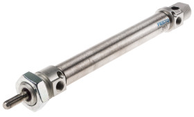 Siłownik pneumatyczny skok: 125mm Festo Ø 20mm dwustronnego działania Action 257mm Amortyzacja pneumatyczna