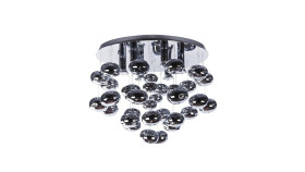 Lampa Wisząca Honey Czarno Złota Z Geometryczną Ramką K-4720 Kaja Lighting