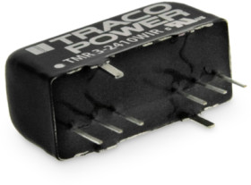 DC converter, 43-160 VDC, 3 W, 1 output, 3.3 VDC, 76 % efficiency, TMR 3-7210WIR