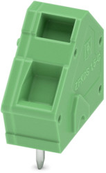 PCB terminal, 1 pole, pitch 5 mm, AWG 24-12, 16 A, spring-clamp connection, green, 1889259