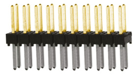 Złącze szpilkowe 20-pinowe TSW raster: 2.54 mm Prosty 2-rzędowe Samtec Otwór przelotowy 550 V Bez osłony