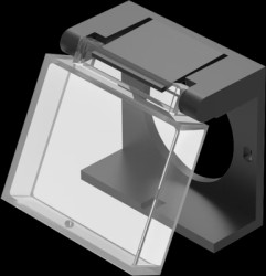 Protective cover, 24 mm x 23 mm, plastic, transparent, for 51 series, 51-925