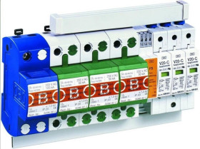 Zestaw ograniczników przepięć 4P PS4-Typ T1+T2 FS 100kA 10/350µs BET, PS4- FS 5089611