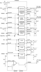 Configurable integrated power management (PMIC) with 3 DC/DC converters and 3 LDOs