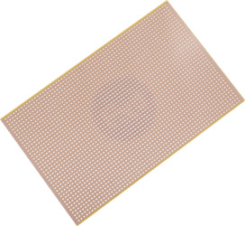 Circuit board, 100 x 160 mm, pitch 2.5 mm, single sided, FR1 hard paper, Cu 35 µm, BYB-3-11H6008