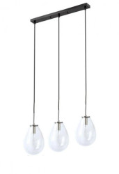 Lampa z trzema szklanymi zwisami FONDI nad blat stołu gwint E14 LP-1214/3L Light Prestige