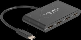 64129 USB 3.1 hub, 4 port, USB-C to 4 x USB-C